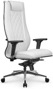Кресло офисное МЕТТА L 1m 50M/2D Infinity Easy Clean мультиблок, нижняя часть 17839 белый в Шадринске