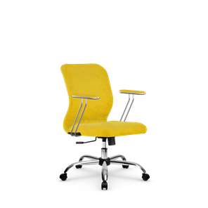 Офисное кресло SU-Mr-4/подл.078/осн.003 желтый в Шадринске