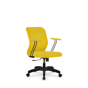 Кресло компьютерное SU-Mr-4/подл.079/осн.001 желтый в Шадринске
