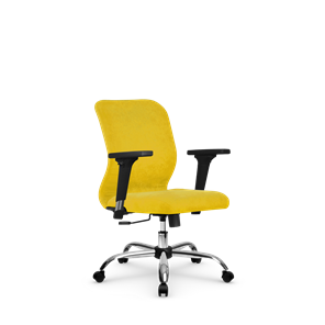 Кресло офисное SU-Mr-4/подл.200/осн.003 желтый в Шадринске