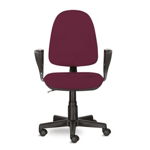 Компьютерное кресло Brabix Prestige Ergo MG-311 (регулируемая эргономичная спинка, ткань, бордовое) 532422 в Шадринске