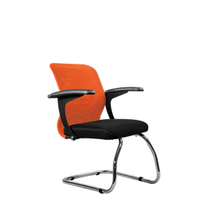 Офисный стул SU-M-4/подл.160/осн.007, Оранжевый/Черный в Шадринске