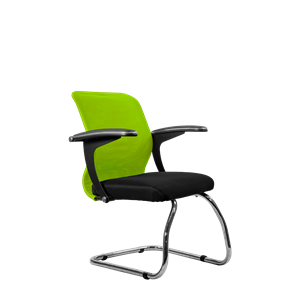 Офисный стул Метта SU-M-4/подл.160/осн.007, Зеленый/Черный в Шадринске
