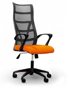 Офисное кресло 5600, оранж/черное в Кургане