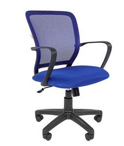 Офисное кресло CHAIRMAN 698 black TW-05, ткань, цвет синий в Кургане