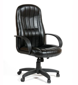 Кресло компьютерное CHAIRMAN 685, экокожа, цвет черный в Шадринске