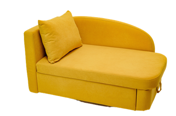 Мягкий диван левый Тедди желтый в Кургане