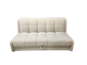 Прямой диван Аккордеон-Кровать 1,55 с каретной утяжкой, клетка (НПБ) в Кургане