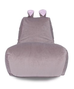 Кресло-мешок Бегемот кофе/розовый в Шадринске