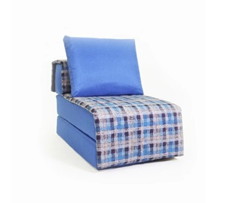 Бескаркасное кресло-кровать Харви, синий - квадро в Шадринске