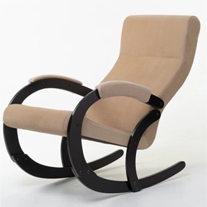 Кресло-качалка в гостиную Корсика, ткань Amigo Beige 34-Т-AB в Кургане