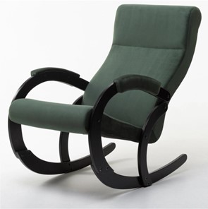 Кресло-качалка Корсика, ткань Amigo Green 34-Т-AG в Кургане