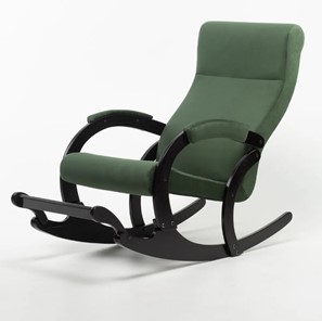 Кресло-качалка в гостиную Марсель, ткань Amigo Green 33-Т-AG в Шадринске