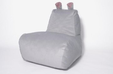 Кресло-мешок Бегемот серый в Кургане