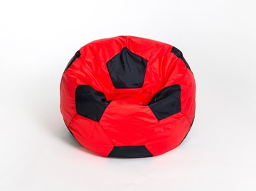 Кресло-мешок Мяч большой, красно-черный в Шадринске