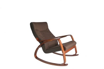 Кресло-качалка Женева, ткань шоколад в Кургане