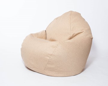 Кресло-мешок Макси, рогожка, 150х100, песочное в Шадринске