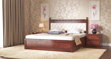 Спальная кровать СВ-Стиль Ричард 160*200 с основанием в Шадринске