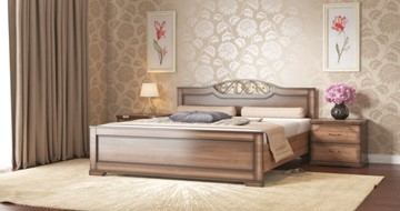 Полуторная кровать Жасмин 140*200 с основанием в Шадринске