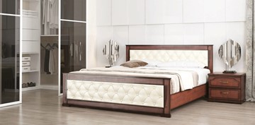 Кровать СВ-Стиль Стиль 2, 160х200, кожзам, с основанием в Кургане