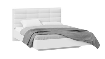 Кровать с мягким изголовьем Агата тип 1 (Белый) в Шадринске