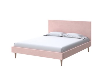 Спальная кровать Claro 160х200, Велюр (Ultra Розовый мусс) в Шадринске