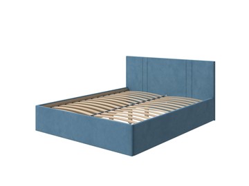 Кровать спальная Helix Plus 180х200, Велюр (Monopoly Прованский синий (792)) в Шадринске