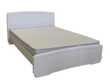 Кровать двуспальная Кристина Прайм 1400, Белый в Шадринске