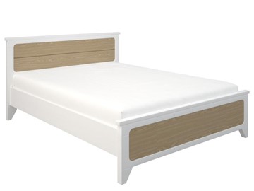 2-спальная кровать Боринское Соня 1400, Белый/Дуб в Кургане
