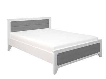 Двуспальная кровать Боринское Соня 1400, Белый/Серый в Шадринске