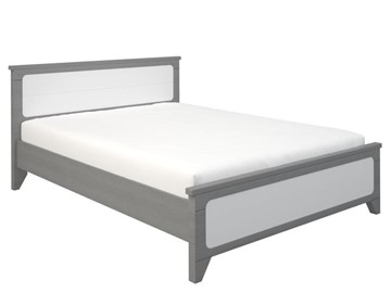 Кровать 2-спальная Боринское Соня 1400, Серый/Белый в Шадринске