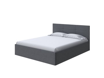Кровать 2-спальная Vector Plus 160х200, Рогожка (Savana Grey (серый)) в Кургане