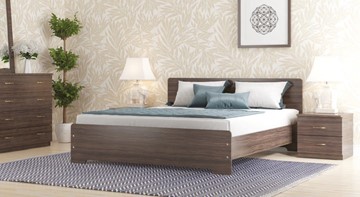 Кровать 2-спальная СВ-Стиль Золушка, 160х200 с основанием, венге в Кургане
