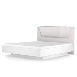 Кровать с подъемным механизмом Марсель-11 (Белый, ткань Catania white) 1400 в Кургане