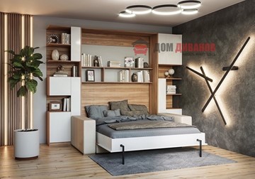 Кровать-шкаф с диваном DetalMaster Дина, 1200х2000 в Шадринске