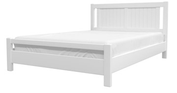 Кровать полутороспальная Ванесса из массива сосны (Белый Античный) 140х200 в Шадринске