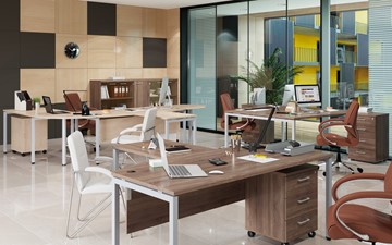 Комплект офисной мебели Xten S 1 - один стол с приставным брифингом в Кургане