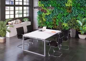 Комплект офисной мебели Metal System Style (Серый/Белый) в Шадринске