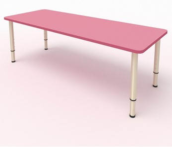 Стол для детей 2-местный  (по одну сторону столешн.) СДО-2 (0-3) розовый (МДФ) в Шадринске