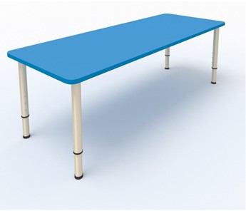 Детский стол 2-местный  (по одну сторону столешн.) СДО-2 (0-3) синий (МДФ) в Шадринске