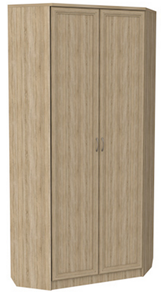 Шкаф распашной 401 угловой со штангой, цвет Дуб Сонома в Шадринске