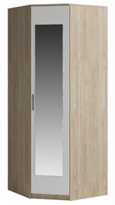 Шкаф угловой Genesis Светлана, с зеркалом, белый/дуб сонома в Шадринске