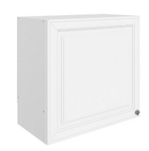 Кухонный шкаф Мишель под вытяжку L600 H566 (1 дв. гл.) эмаль (белый/белый) в Кургане