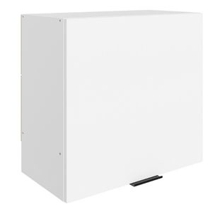 Шкаф навесной под вытяжку Стоун L600 Н566 (1 дв. гл.) (белый/джелато софттач) в Кургане