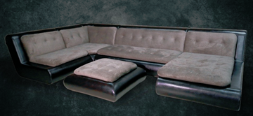П-образный диван Шад Эвелина со столом-пуфом в Кургане