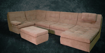 П-образный диван Шад Премьер со столом-пуфом в Шадринске