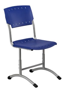 Детский стул регулируемый Отличник.3 5-7, Синий RAL 5002/Светло-серый в Шадринске