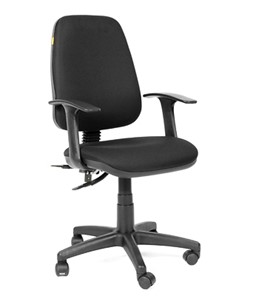 Офисное кресло CHAIRMAN 661 Ткань стандарт 15-21 черная в Кургане