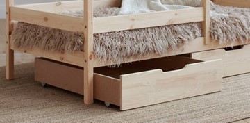 Детская двухъярусная кровать Домик с ящиками, без покраски в Шадринске - предосмотр 1