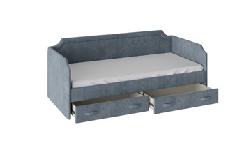 Подростковая кровать Кантри Тип 1, ТД-308.12.02 (Замша синяя) в Шадринске - предосмотр 1